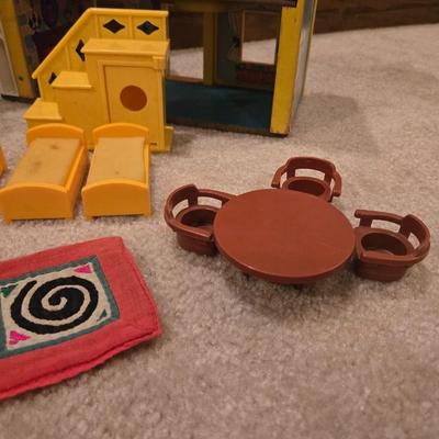 Vintage Little People Play Family House with Accessories