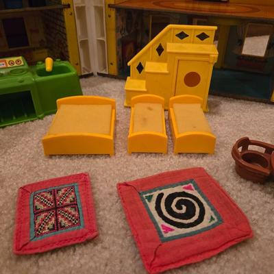 Vintage Little People Play Family House with Accessories