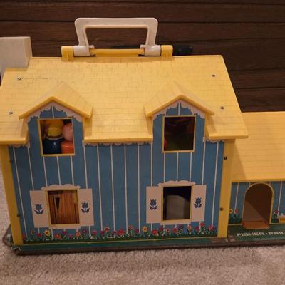 Vintage Little People Play Family House with Accessories