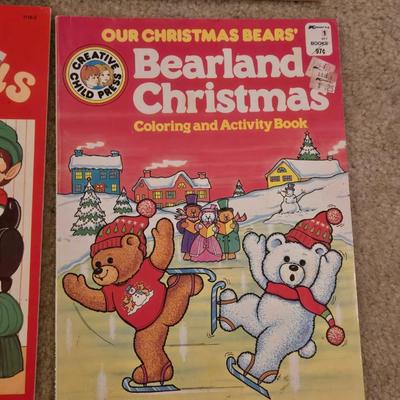 Vintage Children's Christmas Coloring Books