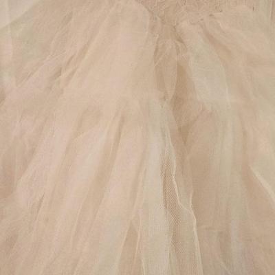 Vintage Lace Bodice with Tulle Ruffles Wedding Dress