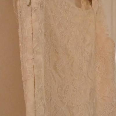 Vintage Lace Bodice with Tulle Ruffles Wedding Dress