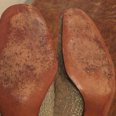 Ladies Vintage Silver Shoes