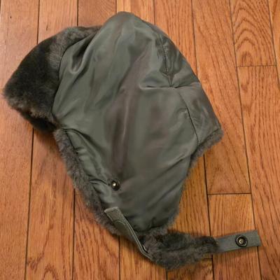 Vintage US Military Pilot's Winter Hat and Liner