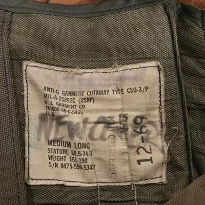 Vintage US Military Pilot's Anti-G Garmet