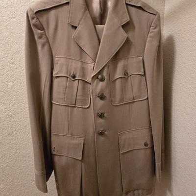 Vintage US Military Air Force Tan Suit
