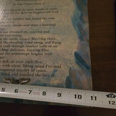 Vintage US Military Poem on Wood