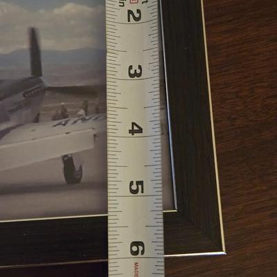 Vintage US Military Framed Plane Photo