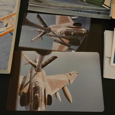 Vintage US Military Plane Post Cards, Shuttle Pictures, and Book