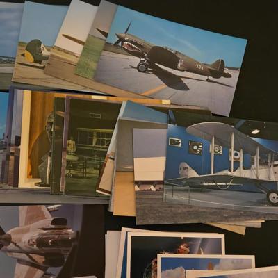 Vintage US Military Plane Post Cards, Shuttle Pictures, and Book