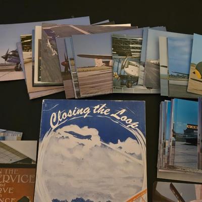 Vintage US Military Plane Post Cards, Shuttle Pictures, and Book
