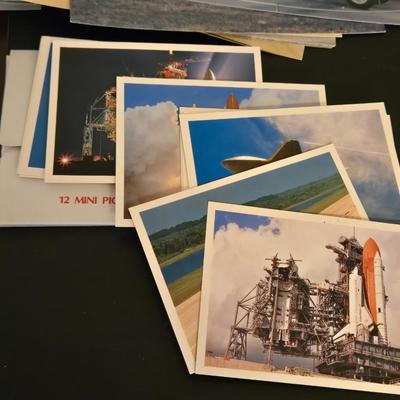 Vintage US Military Plane Post Cards, Shuttle Pictures, and Book