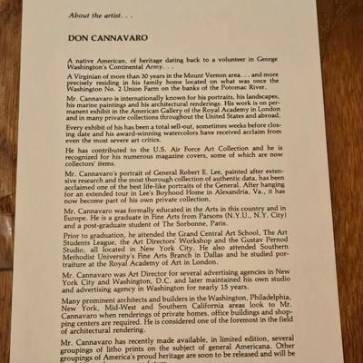(2) Pencils Signed Don Cannavaro Prints