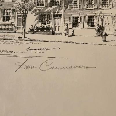 (2) Pencils Signed Don Cannavaro Prints