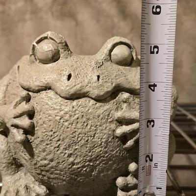 Vintage Resin Frog Planter