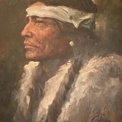 Oil Painting by Listed Artist Salvador Cabrera