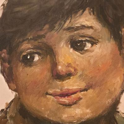 Original Oil Painting by Salvador Cabrera 'Little Boy'