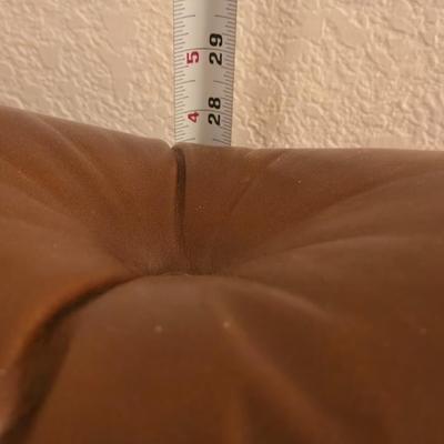 Mid Century Modern Brown Leather Couch