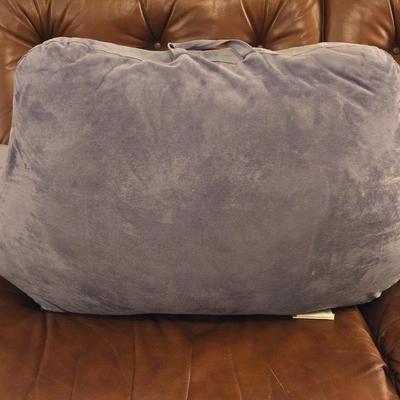 Blue Micro Suede Cushion