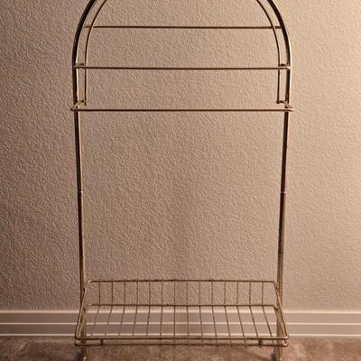 Gold Metal Towel Stand