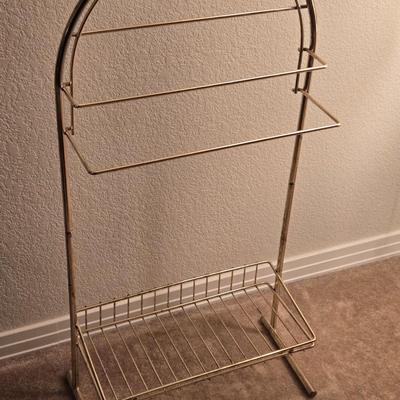 Gold Metal Towel Stand