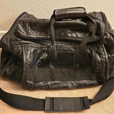 Vintage Leather Duffle Bag