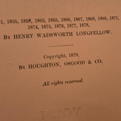 Antique Books THE POETICAL WORKS OF LONGFELLOW Illustrated 1879/80 VOL. I & II