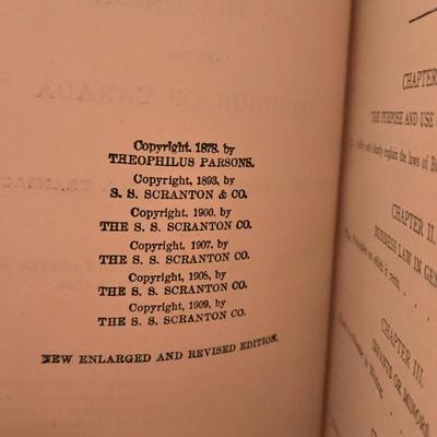 1909 Laws of Business Book