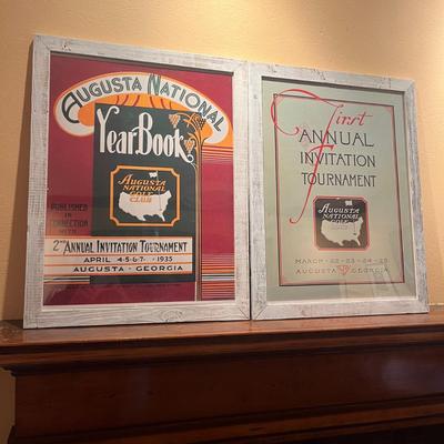 Two Augusta National Golf Framed Posters (LR-MG)
