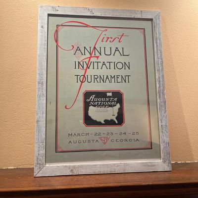 Two Augusta National Golf Framed Posters (LR-MG)