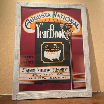 Two Augusta National Golf Framed Posters (LR-MG)