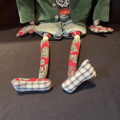 Unique Fabric Doll With Painted Overalls (DR-MG)