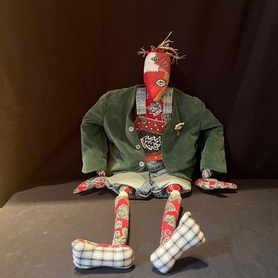 Unique Fabric Doll With Painted Overalls (DR-MG)
