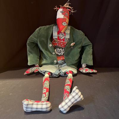 Unique Fabric Doll With Painted Overalls (DR-MG)