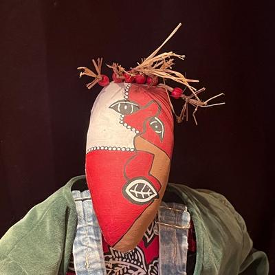 Unique Fabric Doll With Painted Overalls (DR-MG)