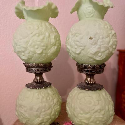 Fenton Poppy Lamps and Tables Lot