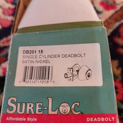 2 New in the Box brass deadbolt cylinders