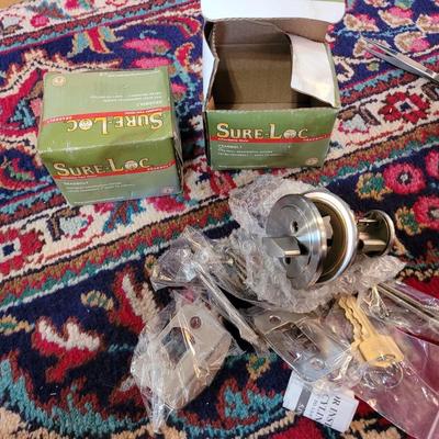2 New in the Box brass deadbolt cylinders