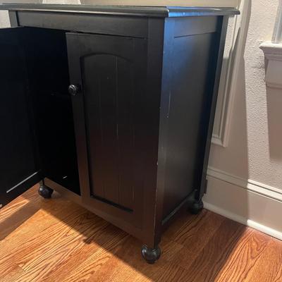 Painted Wooden Footed Cabinet (DR-MG)