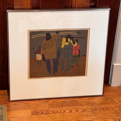 Robert Gwathmey “Across the Field” Colored Silkscreen (DR-MK)