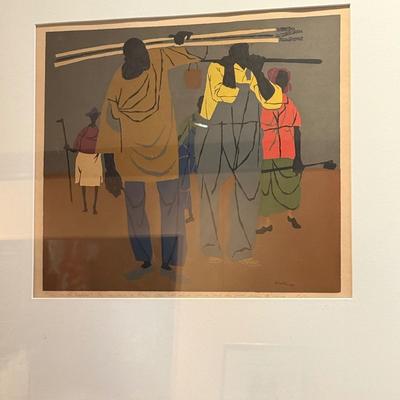 Robert Gwathmey “Across the Field” Colored Silkscreen (DR-MK)