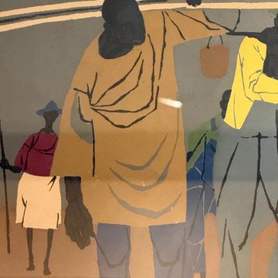 Robert Gwathmey “Across the Field” Colored Silkscreen (DR-MK)