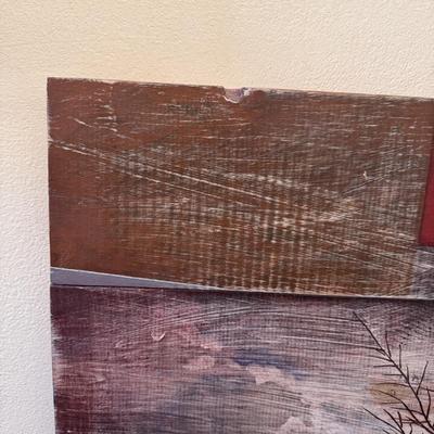Mixed Media Nature Painting on Wood (SW-DZ)