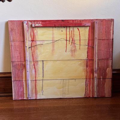 Mixed Media Nature Painting on Wood (SW-DZ)