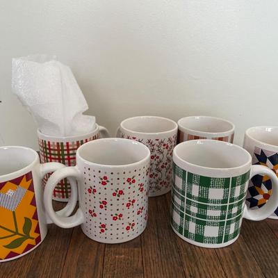 7 Anchor Hocking mugs