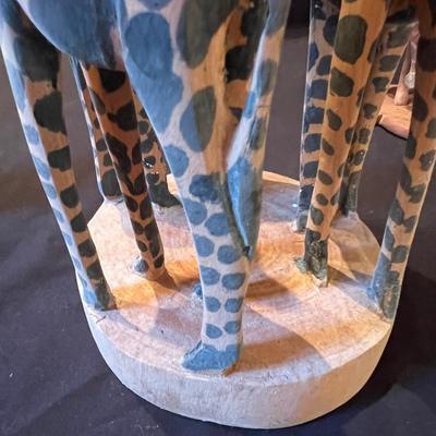 Hand Carved African Animals Wood Figurines (LR-RG)