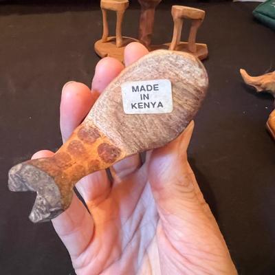 Hand Carved African Animals Wood Figurines (LR-RG)