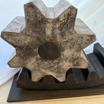 Ken Baskin “Gear and Sprocket” Sculpture (DR-MK)
