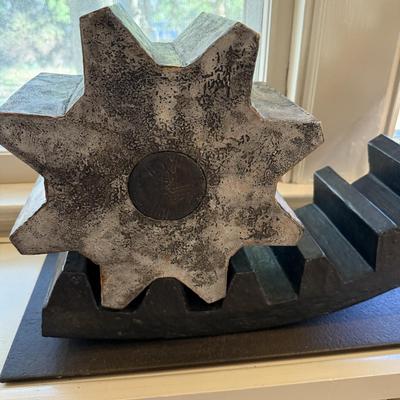 Ken Baskin “Gear and Sprocket” Sculpture (DR-MK)