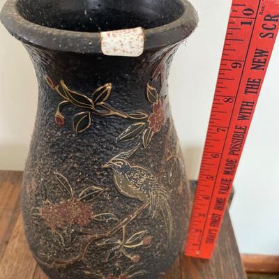 Japanese bird vase